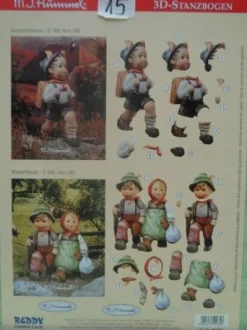 Reddy Kreativ Cards M J Hummel 3D Bogen Kinder Schule spielen....