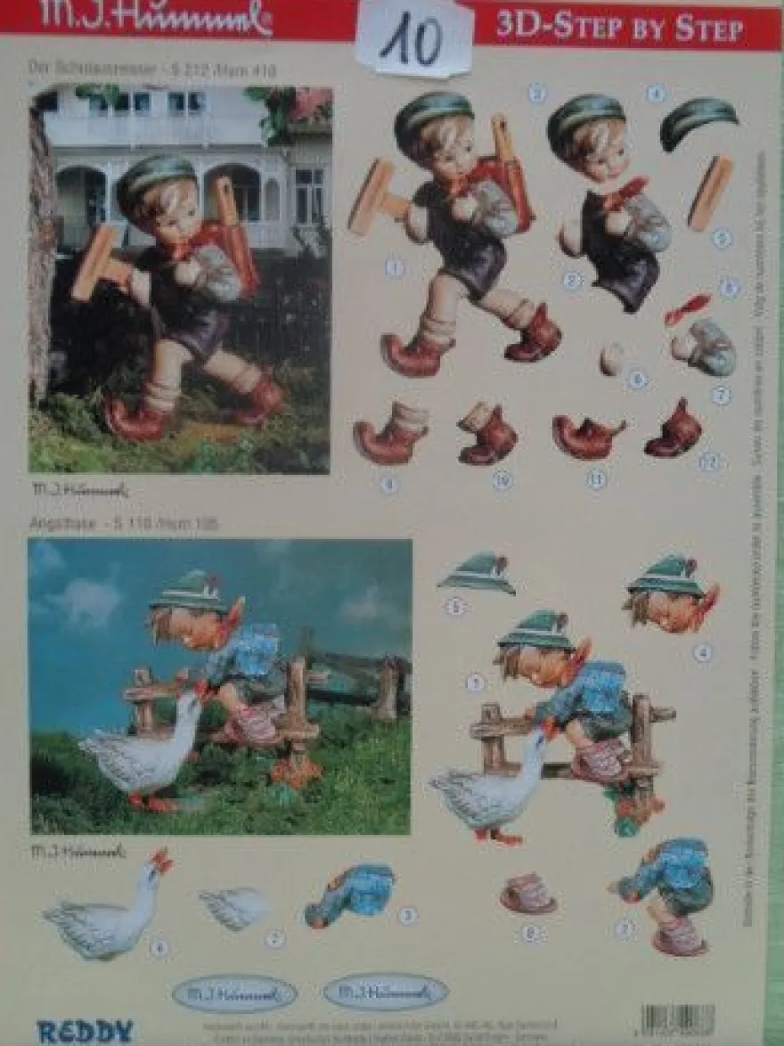 Reddy Kreativ Cards M J Hummel 3D Bogen Kinder Schule spielen....