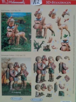 Reddy Kreativ Cards M J Hummel 3D Bogen Kinder Schule spielen....