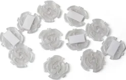 reer Steckdosenschutz klebbar transparent - 10er-Pack