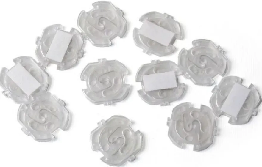 reer Steckdosenschutz klebbar transparent - 10er-Pack