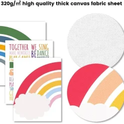 Regenbogen Familie Kinderzimmer Poster Set 30x40cm 3er Pack
