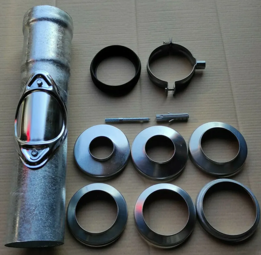 Regenstandrohr Ø100 Standrohr Fallrohr verzinkt + Reinigung 100x500mm