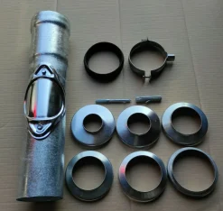 Regenstandrohr Ø100 Standrohr Fallrohr verzinkt + Reinigung 100x500mm