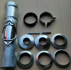 Regenstandrohr Ø100 Standrohr Fallrohr verzinkt + Reinigung 100x500mm