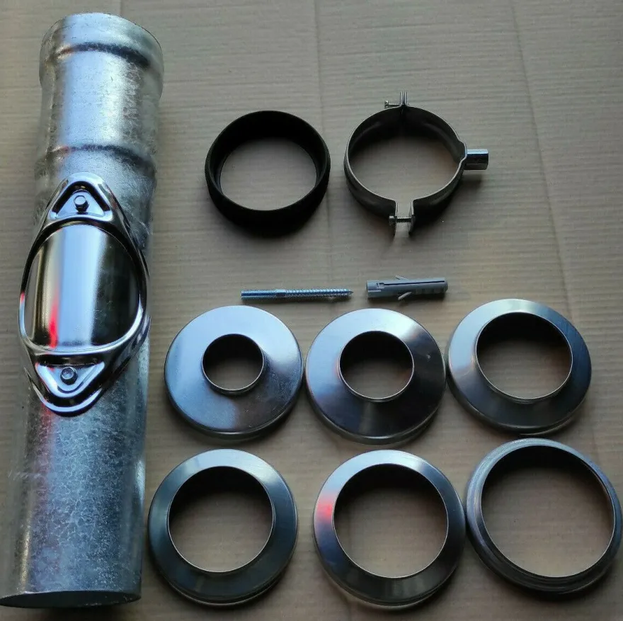 Regenstandrohr Ø100 Standrohr Fallrohr verzinkt + Reinigung 100x500mm