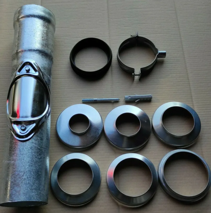 Regenstandrohr Ø100 Standrohr Fallrohr verzinkt + Reinigung 100x500mm
