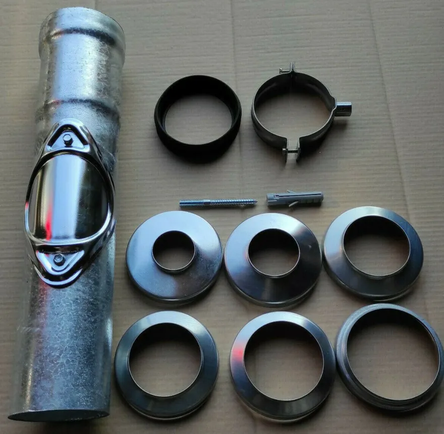 Regenstandrohr Ø100 Standrohr Fallrohr verzinkt + Reinigung 100x500mm