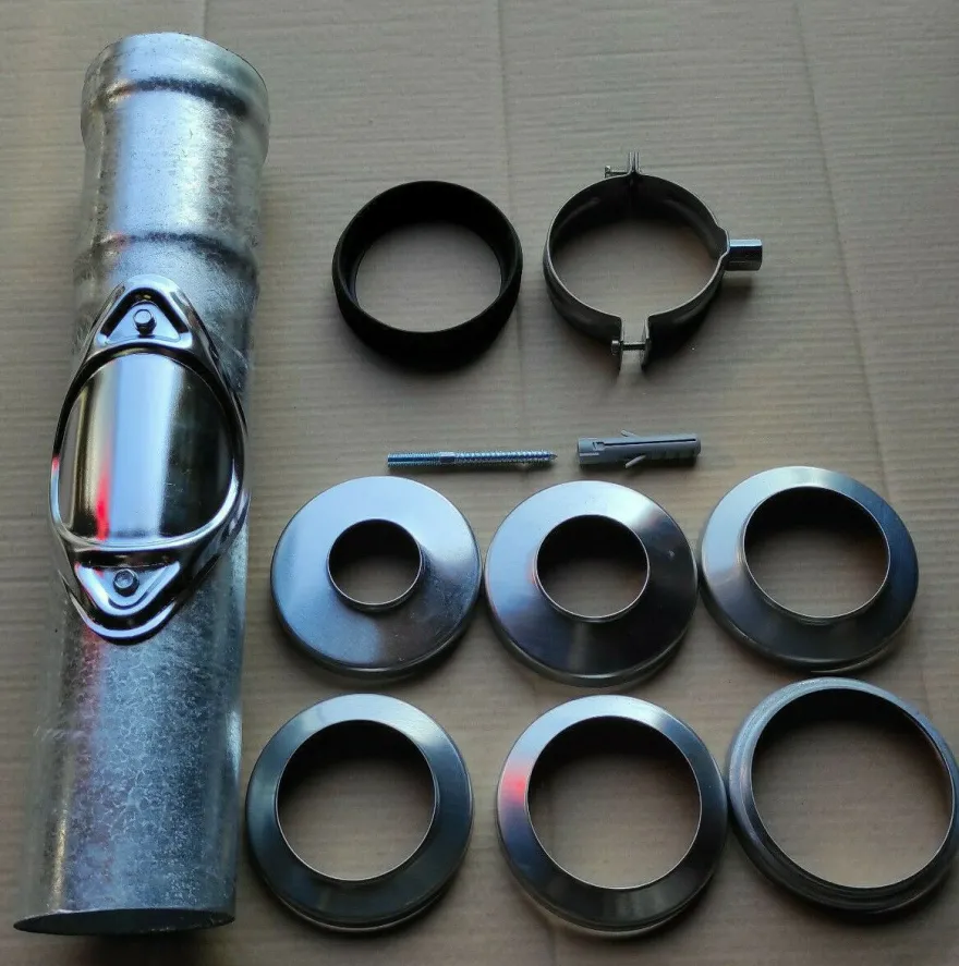 Regenstandrohr Ø100 Standrohr Fallrohr verzinkt + Reinigung 100x500mm