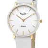 Regent Damenuhr Edelstahl Vergoldet/Keramik Weiß Ø 34 mm BA-842