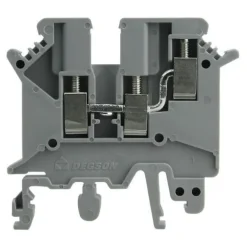 Reihenklemme 4mm2 3 Leiter PE Klemme Durchgangsklemme Grau UL 3466