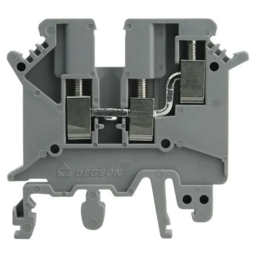 Reihenklemme 4mm2 3 Leiter PE Klemme Durchgangsklemme Grau UL 3466