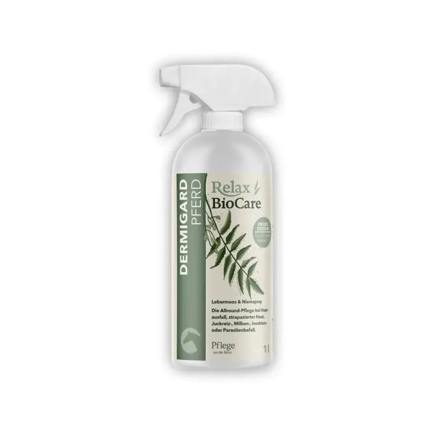 Relax Dermigard Lebermoos & Niem 1000 ml für Pferde juckreizstillend Pilz Milben