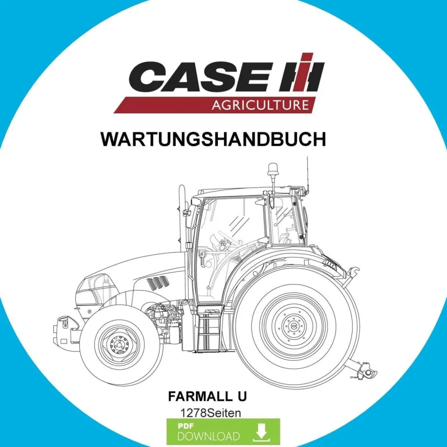 Reparatur Werkstatthandbuch Case Traktor CASE Farmal 95U 105U 115U