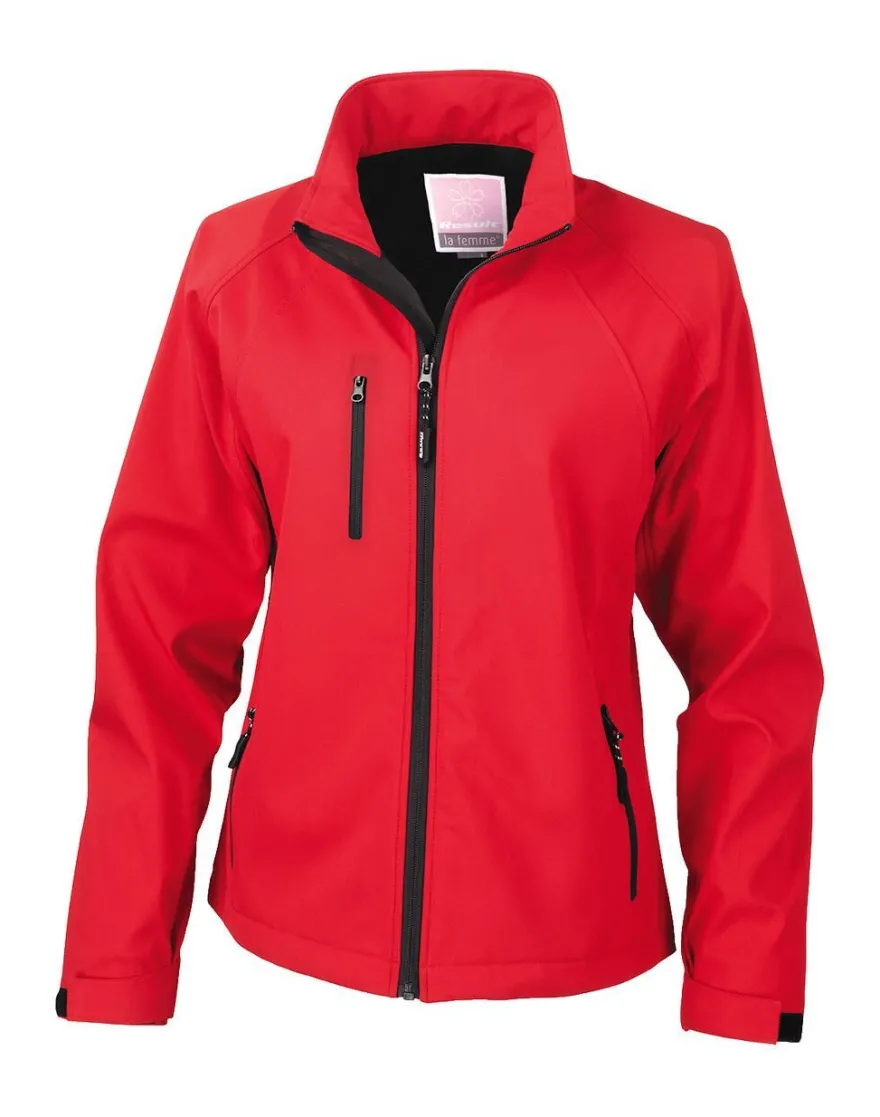 Result Damen Softshelljacke Windbreaker Base Layer Softshell R128F NEU