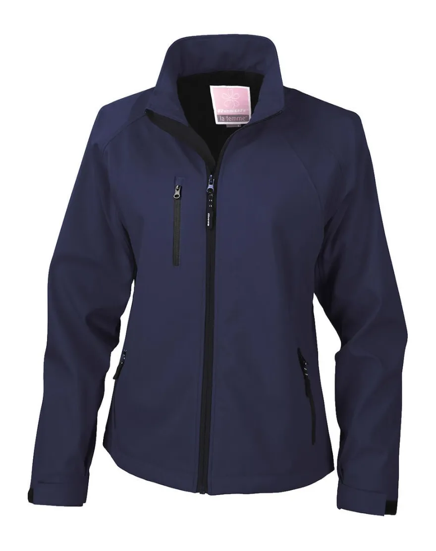 Result Damen Softshelljacke Windbreaker Base Layer Softshell R128F NEU