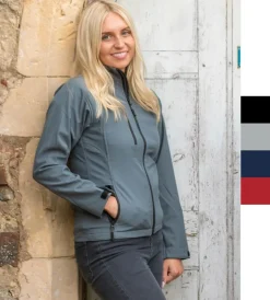 Result Damen Softshelljacke Windbreaker Base Layer Softshell R128F NEU