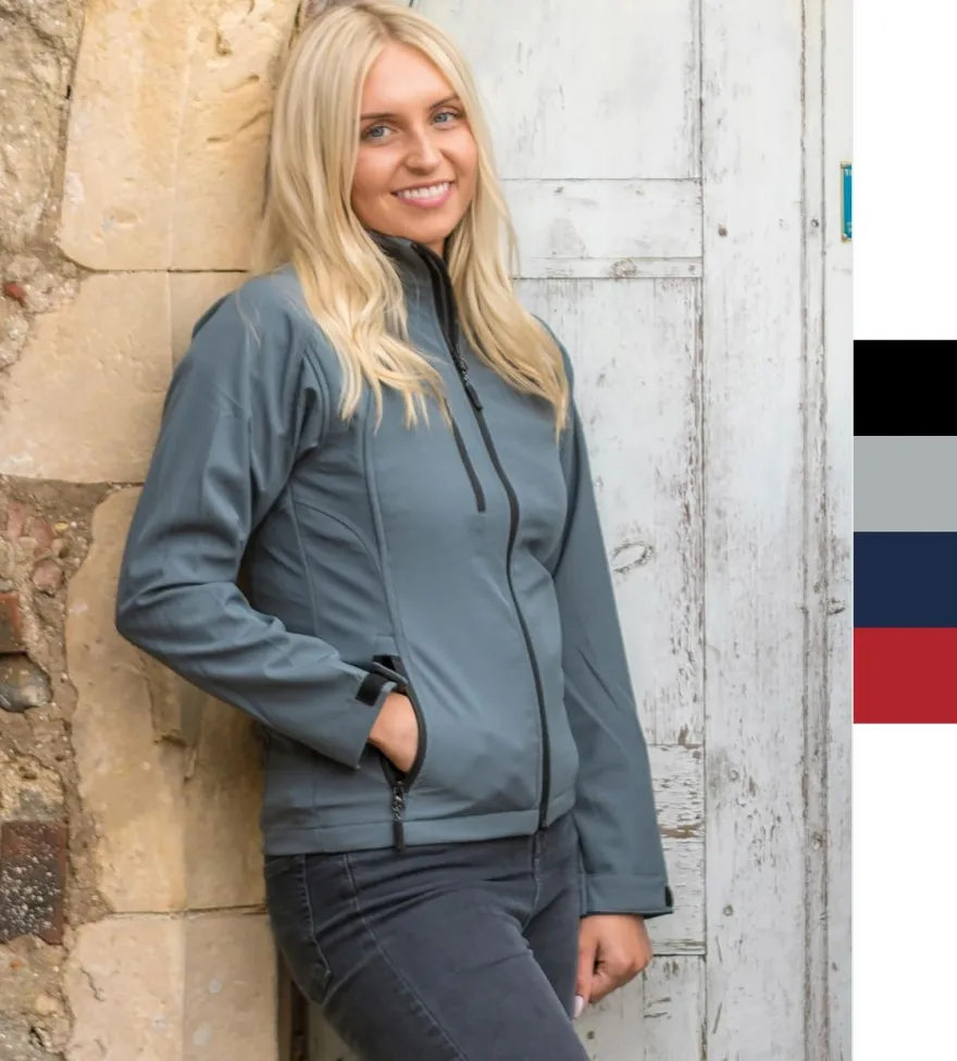 Result Damen Softshelljacke Windbreaker Base Layer Softshell R128F NEU