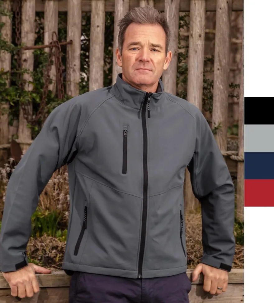Result Herren Softshelljacke Windbreaker Base Layer Softshell R128M NEU
