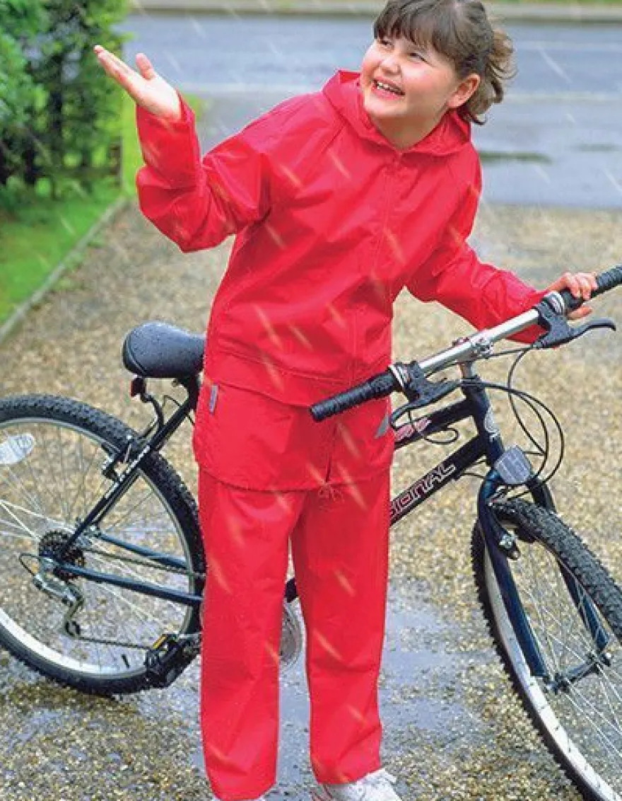 Result Junior Waterproof Jacket & Trouser Set Kinder XS - XL R095J