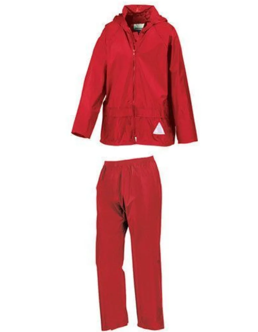 Result Junior Waterproof Jacket & Trouser Set Kinder XS - XL R095J