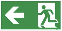Rettungsweg Rettungszeichen Schild Aufkleber nachleuchtend ASR A1.3 ISO7010