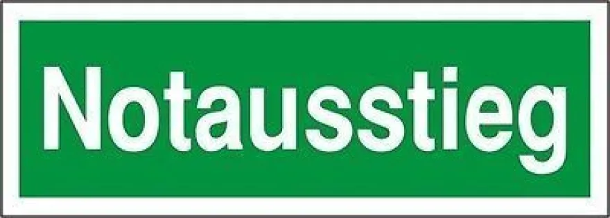 Rettungsweg Rettungszeichen Schild Aufkleber nachleuchtend ASR A1.3 ISO7010