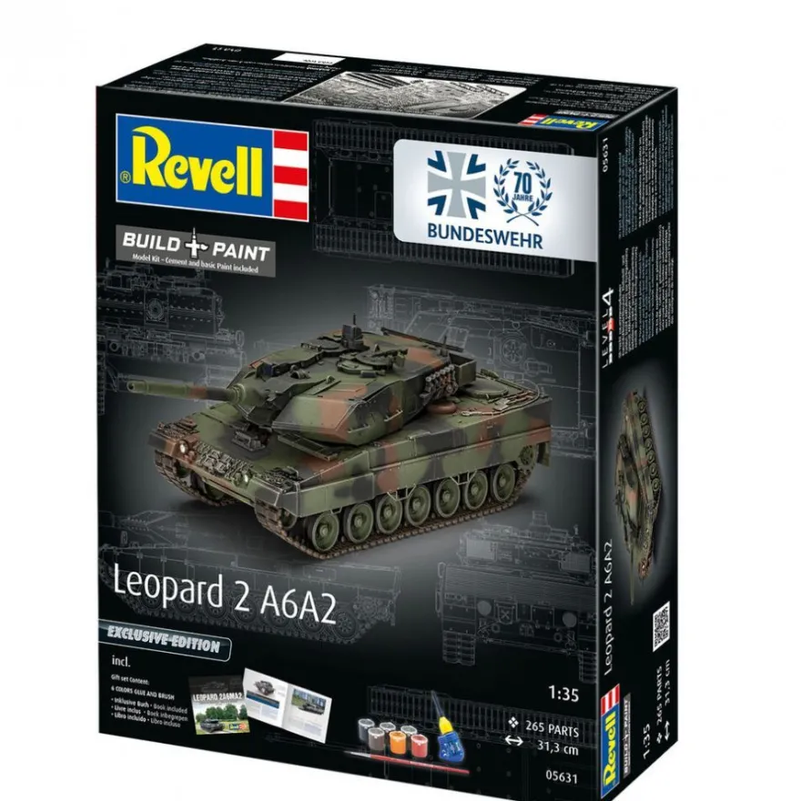 Revell - 70 Jahre Bundeswehr Leopard 2 A6A2 Jubiläums-Edition - 1:35 - 265 Teile