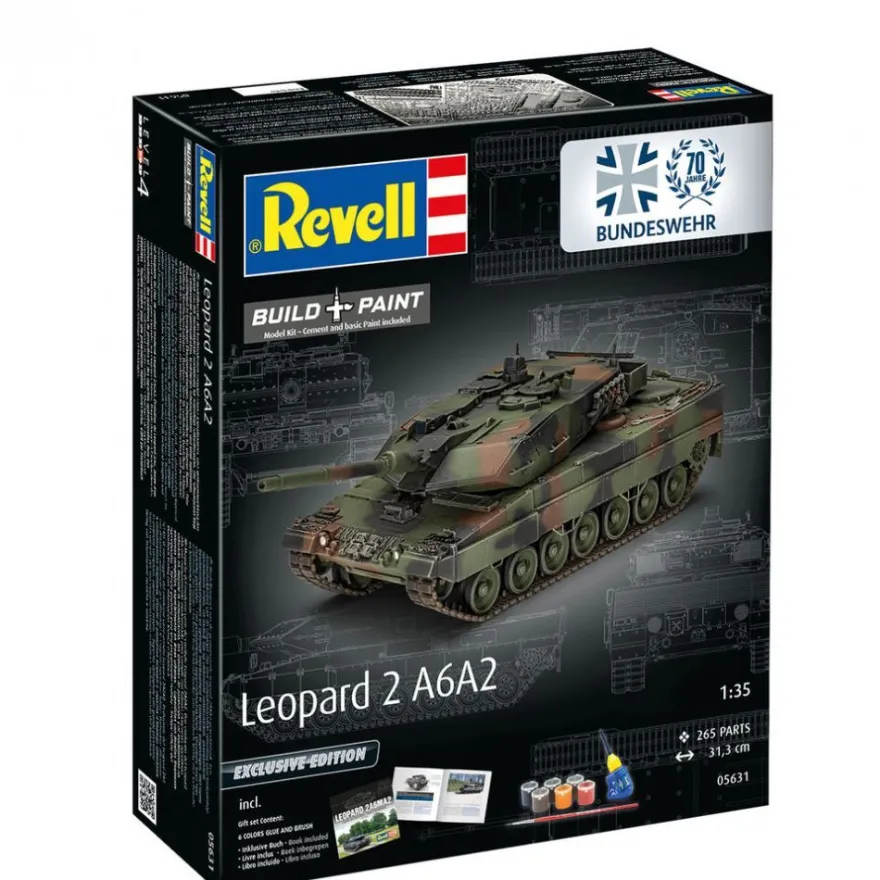Revell - 70 Jahre Bundeswehr Leopard 2 A6A2 Jubiläums-Edition - 1:35 - 265 Teile