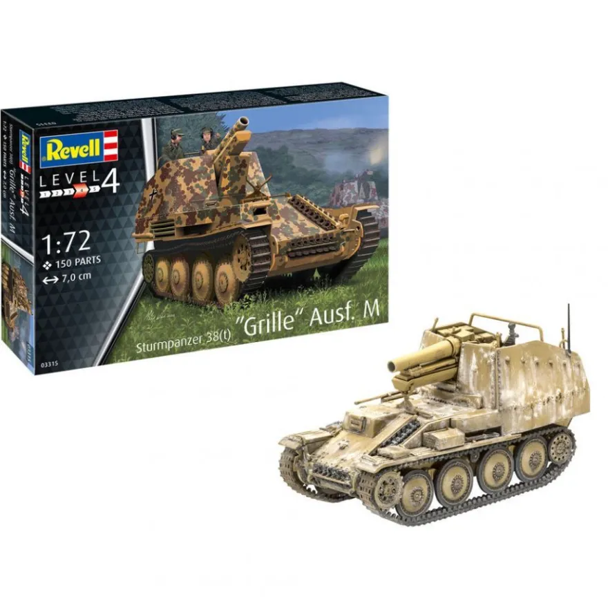 Revell - Sturmpanzer 38(t) Grille Ausfüfrung M - 1:72 - 150 Teile