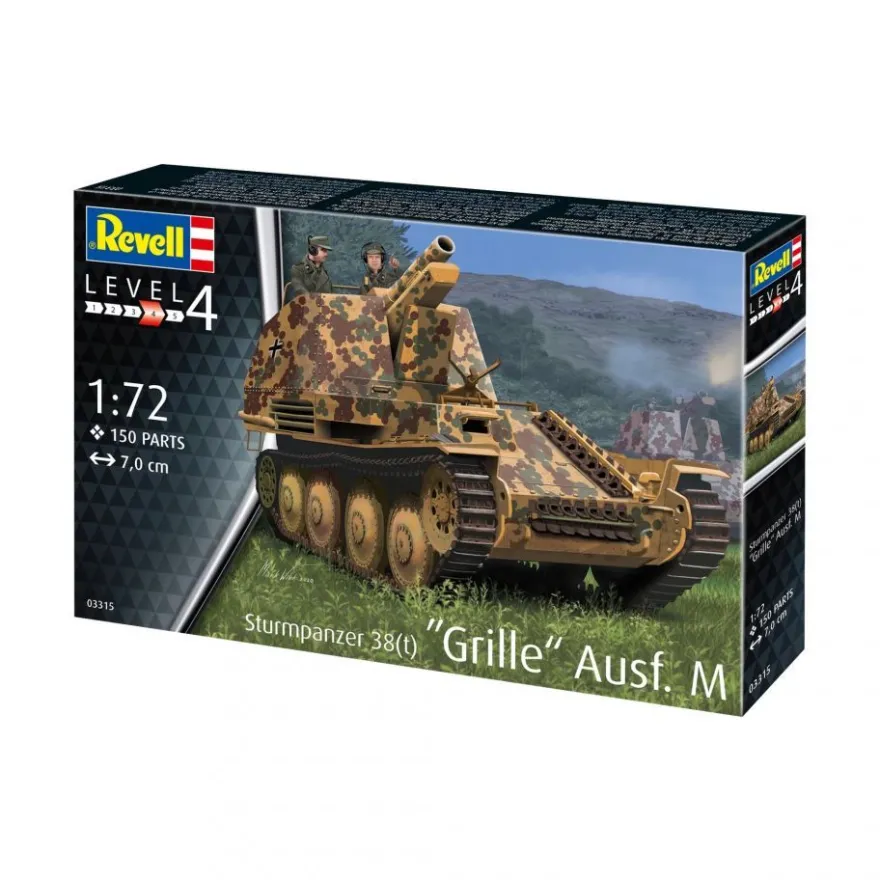 Revell - Sturmpanzer 38(t) Grille Ausfüfrung M - 1:72 - 150 Teile