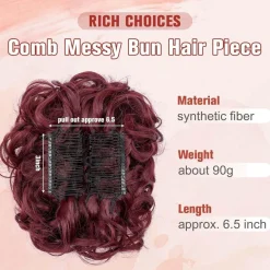 Rich Choices Haarverlängerung Dutt Haarteil Zopf Pferdeschwanz Haarknoten