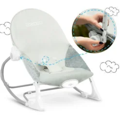 Ricokids Babywippe mit Vibrationsfunktion - grau