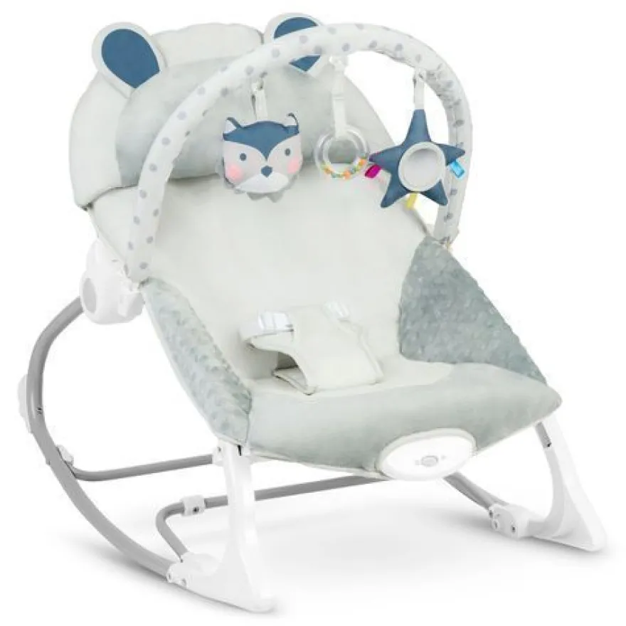 Ricokids Babywippe mit Vibrationsfunktion - grau