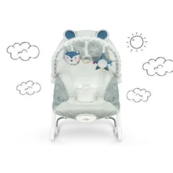 Ricokids Babywippe mit Vibrationsfunktion - grau