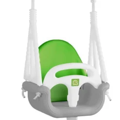 Ricokids 3-in-1 Elefanten-Schaukel, Grau und Grün