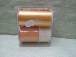 Ringelband Satin Papier Stoff Spitze Metallic Florina Sopp West Germany