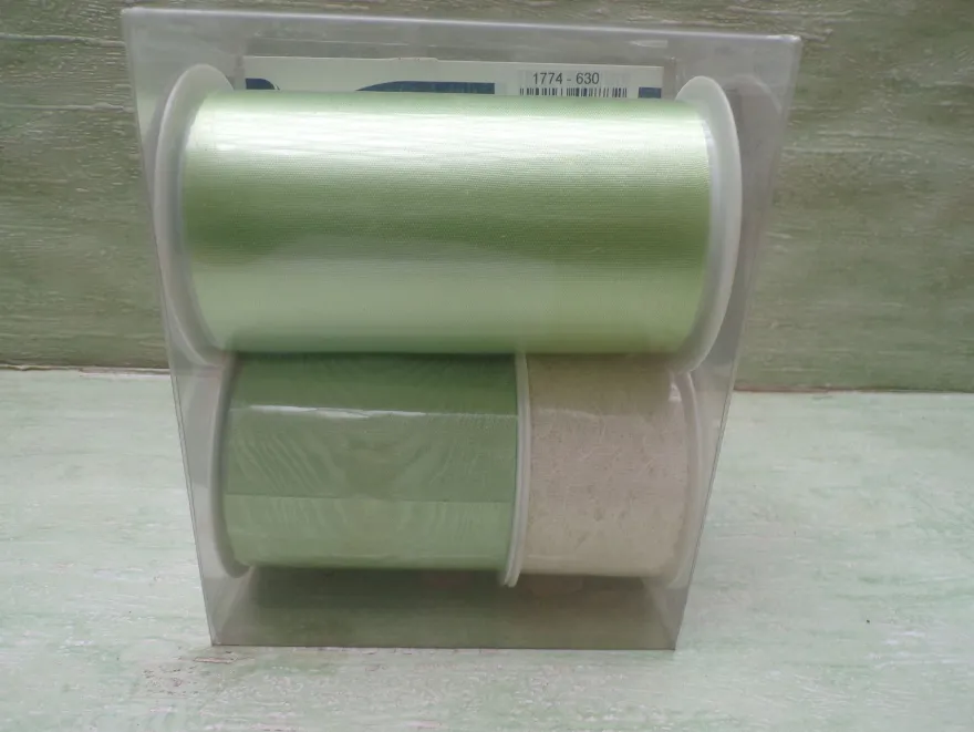 Ringelband Satin Papier Stoff Spitze Metallic Florina Sopp West Germany