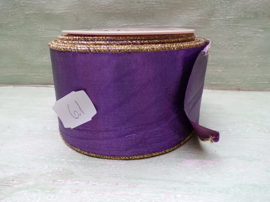Ringelband Satin Papier Stoff Spitze Metallic Florina Sopp West Germany
