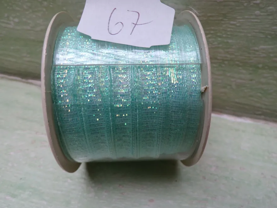 Ringelband Satin Papier Stoff Spitze Metallic Florina Sopp West Germany