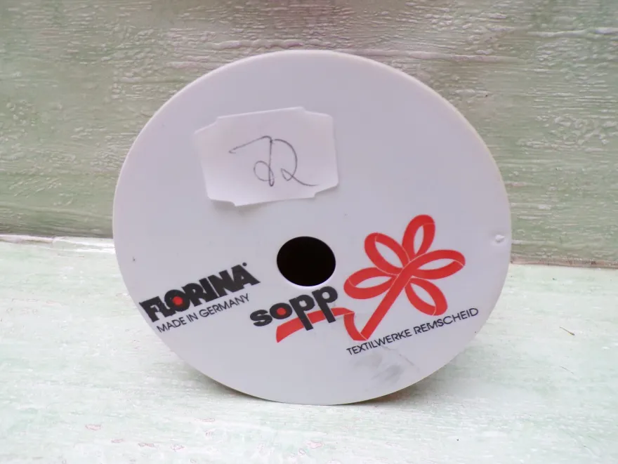 Ringelband Satin Papier Stoff Spitze Metallic Florina Sopp West Germany