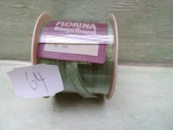 Ringelband Satin Papier Stoff Spitze Metallic Florina Sopp West Germany