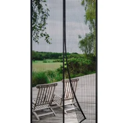 Risareyi Magnet Fliegengitter Tür 65x210cm Schwarz - Insektenschutz für Balkon