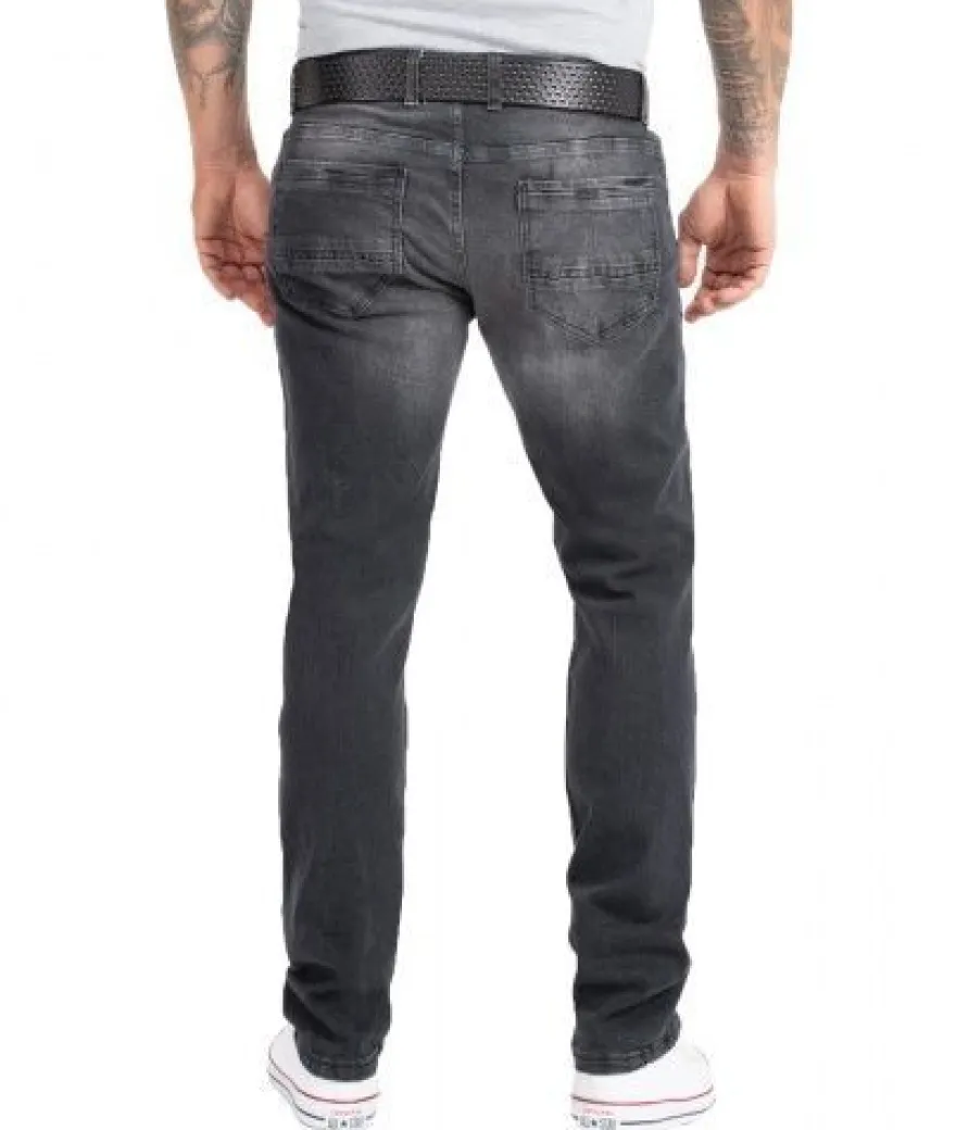 Rock Creek Herren Jeans Regular Fit Grau RC-2158