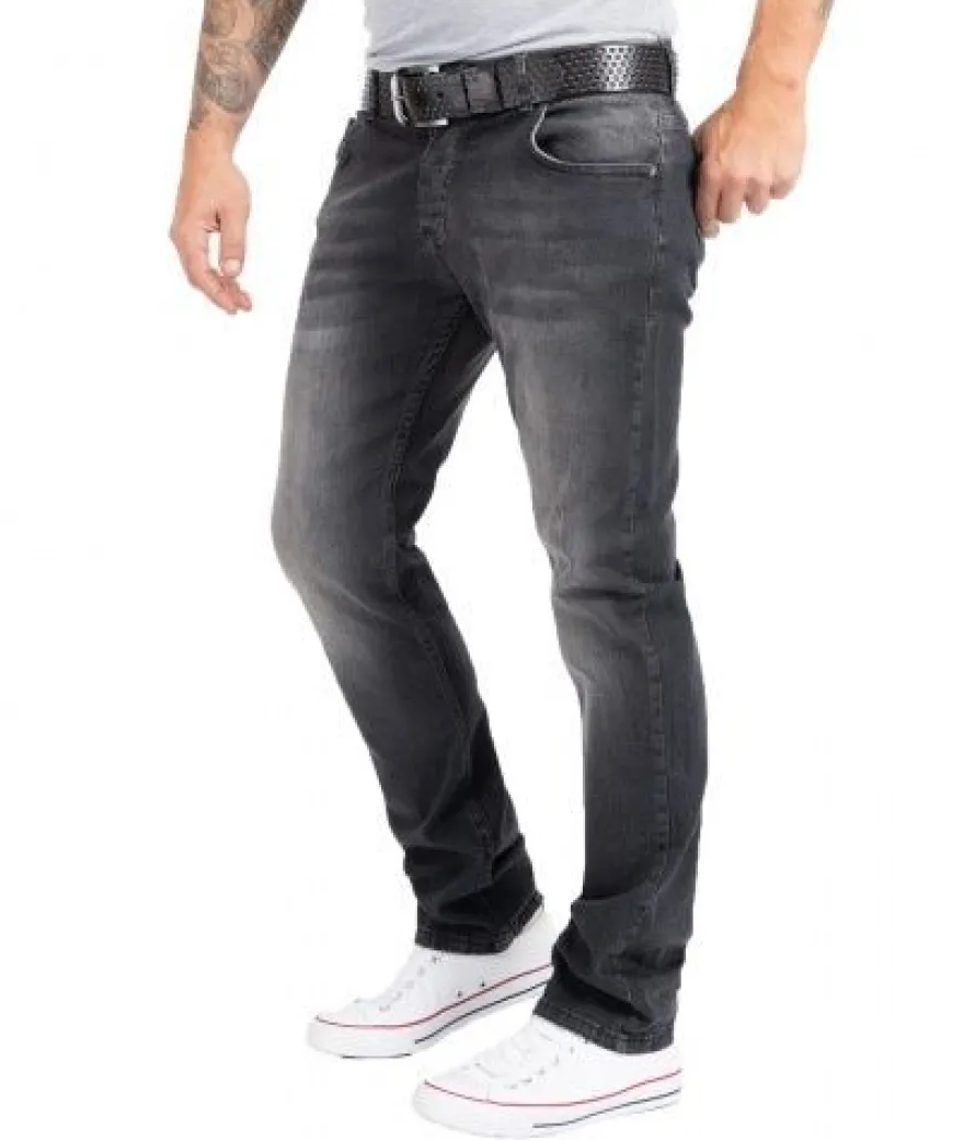 Rock Creek Herren Jeans Regular Fit Grau RC-2158
