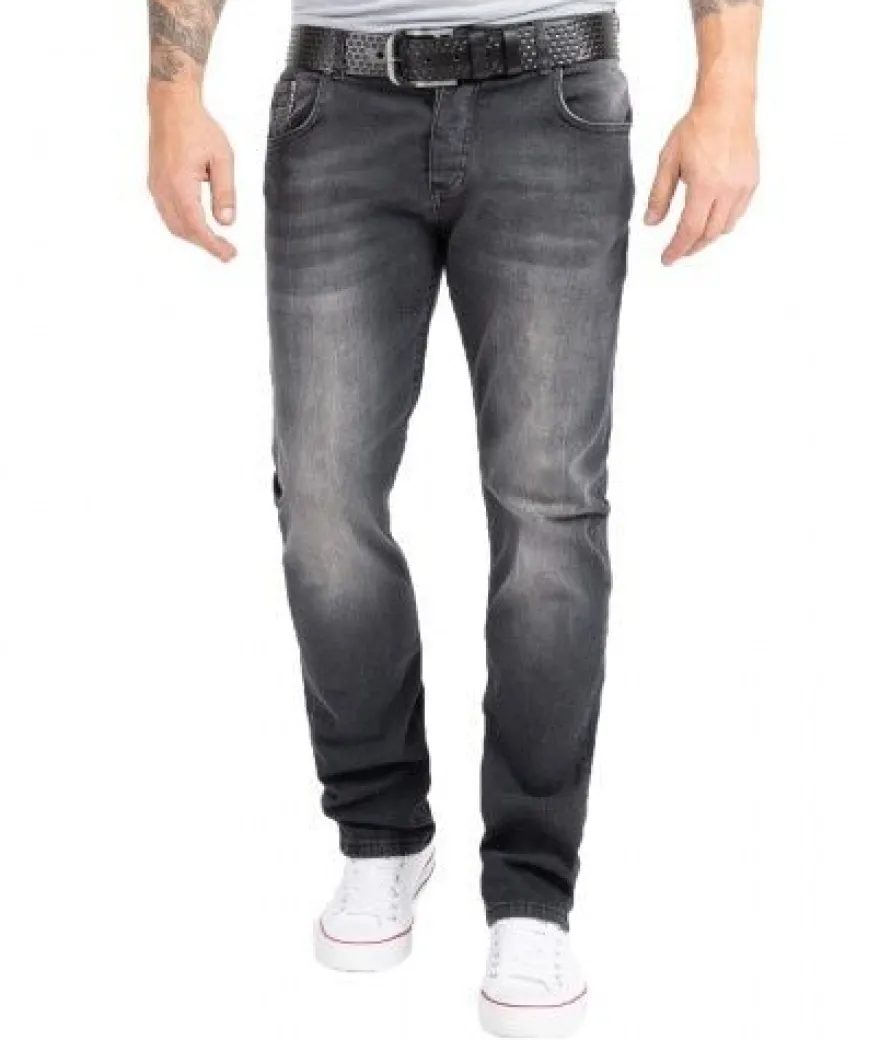 Rock Creek Herren Jeans Regular Fit Grau RC-2158