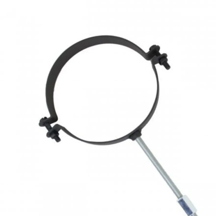 Rohrhalterset / Schelle mit Schrauben und Gewindestangen - 150 mm Ø