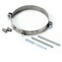 Rohrhalterset / Schelle mit Schrauben und Gewindestangen - 150 mm Ø