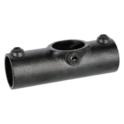 Rohrverbinder T-Verbinder lang schwarz 1 1/2