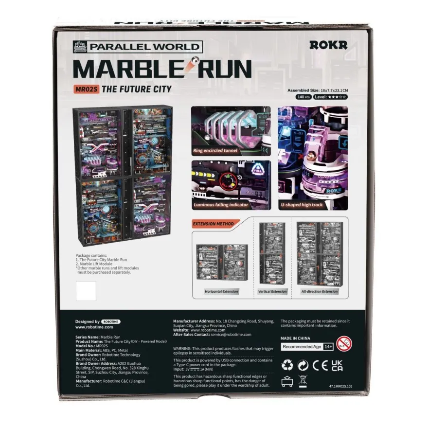 ROKR 3D-Puzzle Marble-Run